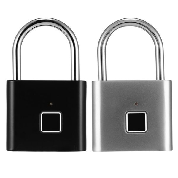 Stainless Steel Automatic Intelligent Fingerprint Padlock Electronic Lock, 10 Fingerprint Edition (Black) - Image 10