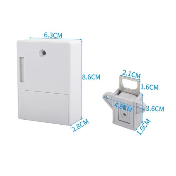 T3 ABS Magnetic Card Induction Lock Invisible Single Open Cabinet Door Lock (Grey) - Image 3