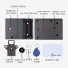 T3 ABS Magnetic Card Induction Lock Invisible Single Open Cabinet Door Lock (Grey) - Image 9