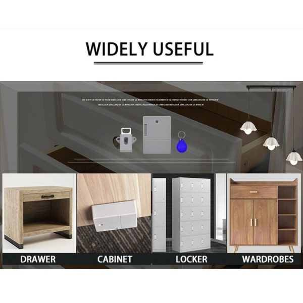 T3 ABS Magnetic Card Induction Lock Invisible Single Open Cabinet Door Lock (White) - Image 13