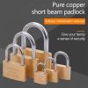 Copper Padlock Small Lock, Style: Short Lock Beam, 25mm Open - Image 8