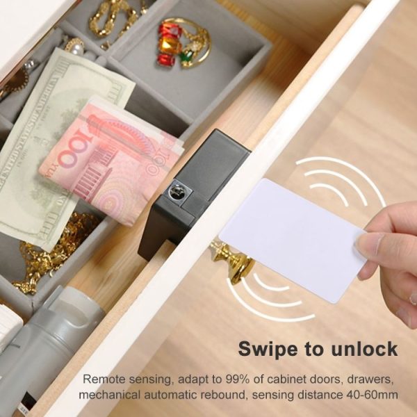 T8+ Non-opening Drawer Lock APP + IC Card Invisible Universal Cabinet Lock - Image 6