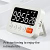 8801B Simple Version LED Display Clock Digital Timer Countdown Reminder (White) - Image 3