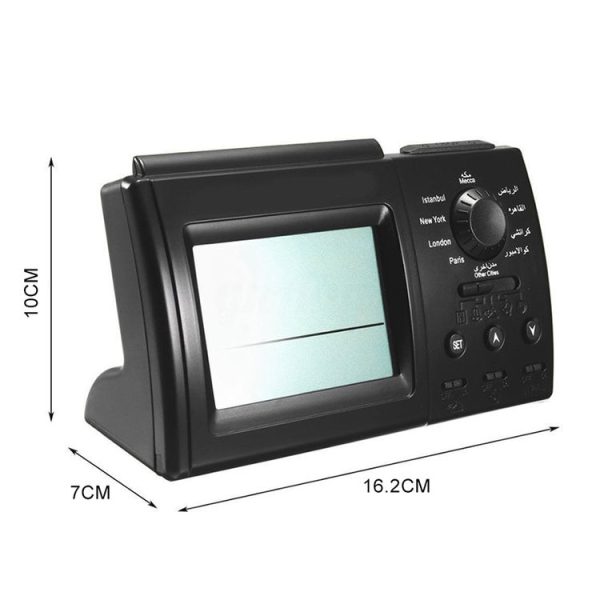LCD Display Muslim AZAN Clock Arab Desktop Alarm Clock - Image 4