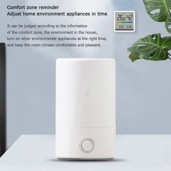 Original Xiaomi Youpin Miiiw Silent Indoor Temperaturer And Humidity Clock with Large 3.34 inch LCD Screen (White) - Image 5