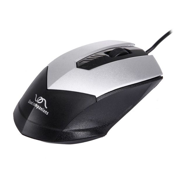 FC-3013 3 Buttons 2000DPI Wired Optical Mouse for Computer PC Laptop (Silver) - Image 5