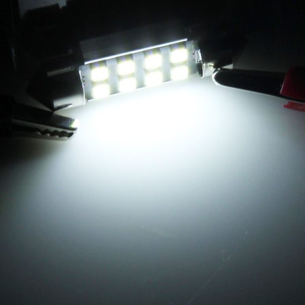 2 PCS 36mm Festoon 3W 300LM White Light 8 LED 3528 SMD Canbus Error-Free Car Reading Lamps, DC 12 - Image 5