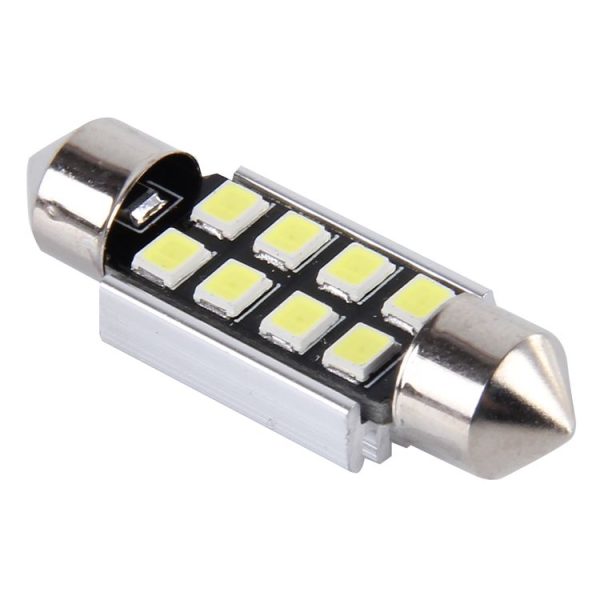 2 PCS 41mm Festoon 3W 300LM White Light 8 LED 3528 SMD Canbus Error-Free Car Reading Lamps, DC 12 - Image 2