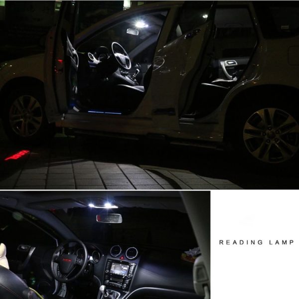 2 PCS 41mm Festoon 3W 300LM White Light 8 LED 3528 SMD Canbus Error-Free Car Reading Lamps, DC 12 - Image 8