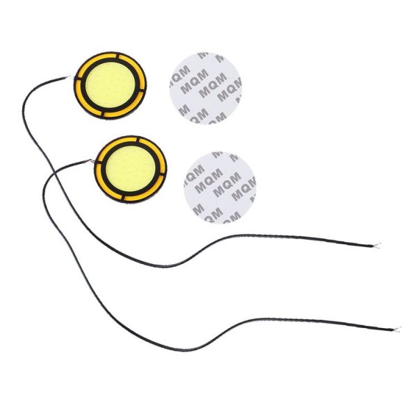 2 PCS DC 12V 10W 6000K Dual Circular Car DRL Daytime Running Lights Lamp (White Light + Yellow Light) - Image 4