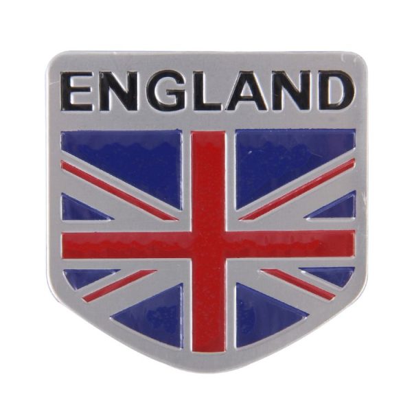 England Flag Style Metal Car Sticker - Image 2