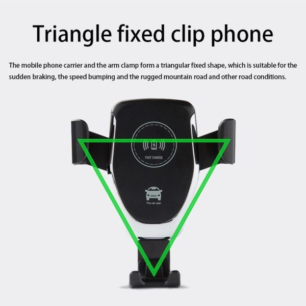Car Air Outlet Bracket Wireless Charger Qi Standard Wireless Charger (White) - Image 11