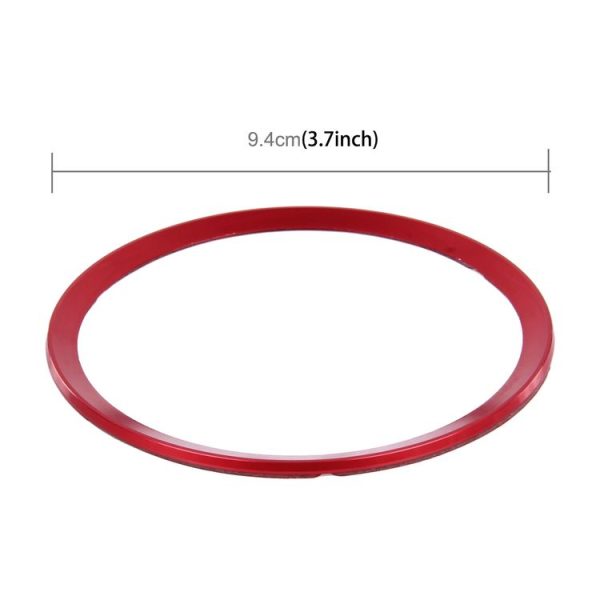 Car Aluminum Steering Wheel Decoration Ring For Audi (Red) - Image 4