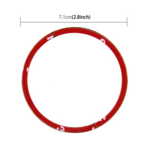 4 PCS Car Aluminum Wheel Hub Deroration Ring For Audi (Red) - Image 3