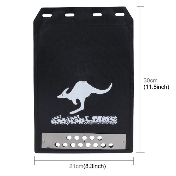 2 PCS WS-003 Premium Heavy Duty Molded Splash Mud Flaps Auto Front and Rear Guards, Small Size, Random Pattern Delivery (Black) - Image 4