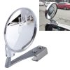 Vehicle Front Blind Area Wide-angle Adjustable Left Side Observation Mirror (Silver)