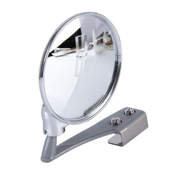 Vehicle Front Blind Area Wide-angle Adjustable Left Side Observation Mirror (Silver) - Image 2