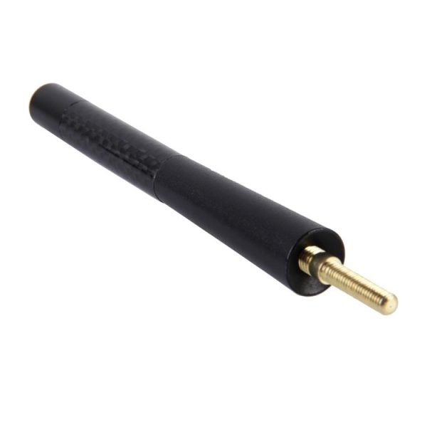 Carbon Fiber Aluminum Short Antenna Polished Universal Screws Base (Big Size) (Black) - Image 2