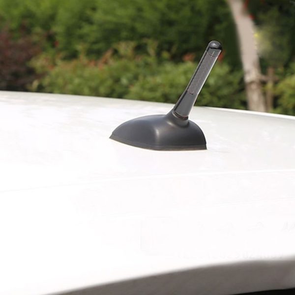 Carbon Fiber Aluminum Short Antenna Polished Universal Screws Base (Medium Size) (Black) - Image 6