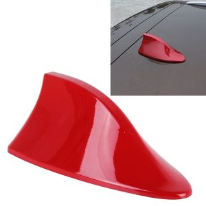 Universal Car Antenna Aerial Shark Fin Radio Signal For Auto SUV Truck Van (Red)