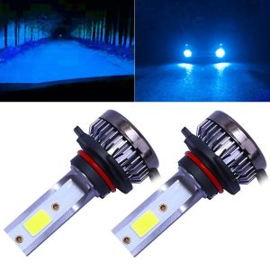 2 PCS 9006 DC9-36V / 36W / 8000K / 6000LM IP68 Car / Motorcycle Mini COB LED Headlight Lamps / Fog Light (Ice Blue Light)