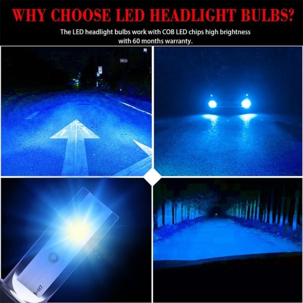 2 PCS 9006 DC9-36V / 36W / 8000K / 6000LM IP68 Car / Motorcycle Mini COB LED Headlight Lamps / Fog Light (Ice Blue Light) - Image 15