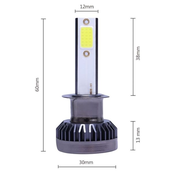 2 PCS H1 DC9-36V / 36W / 8000K / 6000LM IP68 Car / Motorcycle Mini COB LED Headlight Lamps / Fog Light (Ice Blue Light) - Image 3