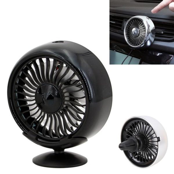 Multi-function Portable Car Air Outlet Sucker Electric Cooling Fan (Black)