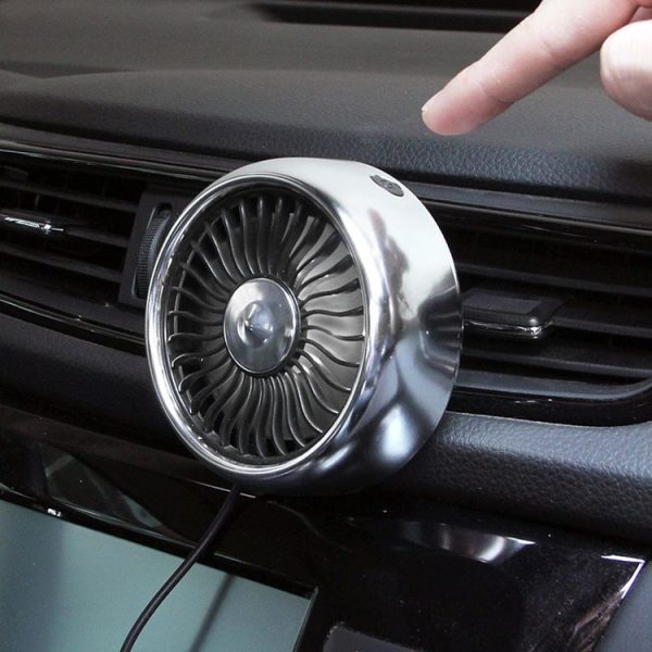 Multi-function Portable Car Air Outlet Sucker Electric Cooling Fan (Black) - Image 11