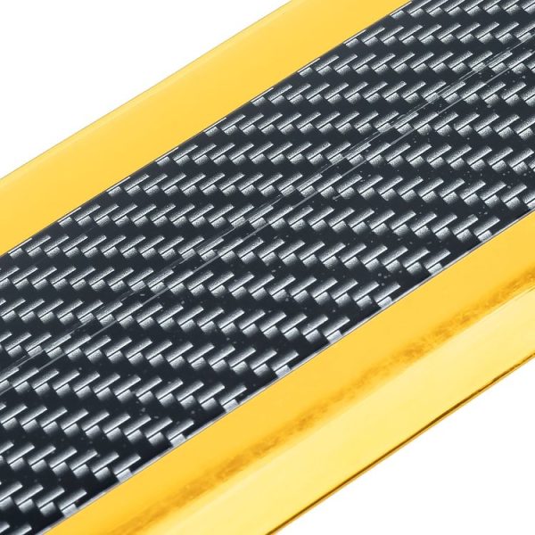 Universal Electroplate Carbon Fibre Car Door Threshold Decoration Strip Decorative Sticker, Size: 5CM x 2M (Gold) - Image 5