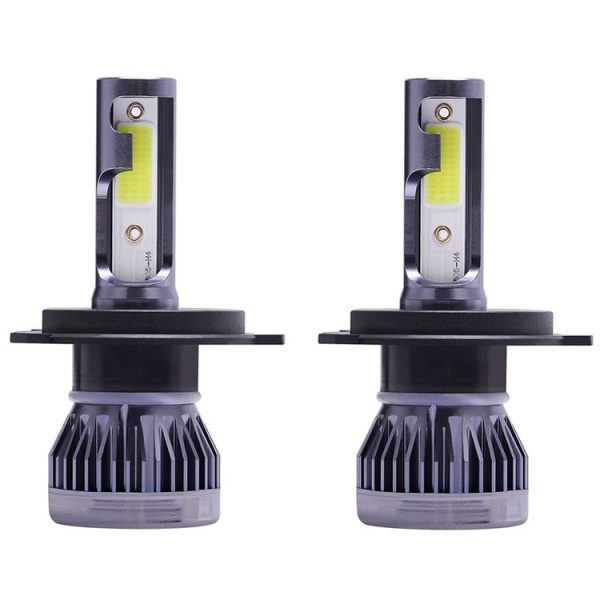 2 PCS H4 DC9-36V / 36W / 3000K / 6000LM IP68 Car / Motorcycle Mini COB LED Headlight Lamps / Fog Light (Gold Light) - Image 2