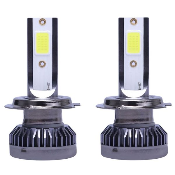 2 PCS H7 DC9-36V / 36W / 3000K / 6000LM IP68 Car / Motorcycle Mini COB LED Headlight Lamps / Fog Light (Gold Light) - Image 2
