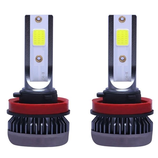 2 PCS H11 DC9-36V / 36W / 3000K / 6000LM IP68 Car / Motorcycle Mini COB LED Headlight Lamps / Fog Light (Gold Light) - Image 2