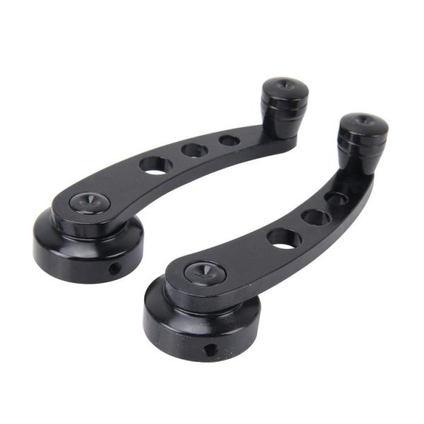 1 Pair Universal Car Wagon Door Window Crank Handle Winder Manual Door Crank Handle Window Winders (Black) - Image 2