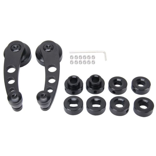 1 Pair Universal Car Wagon Door Window Crank Handle Winder Manual Door Crank Handle Window Winders (Black) - Image 5