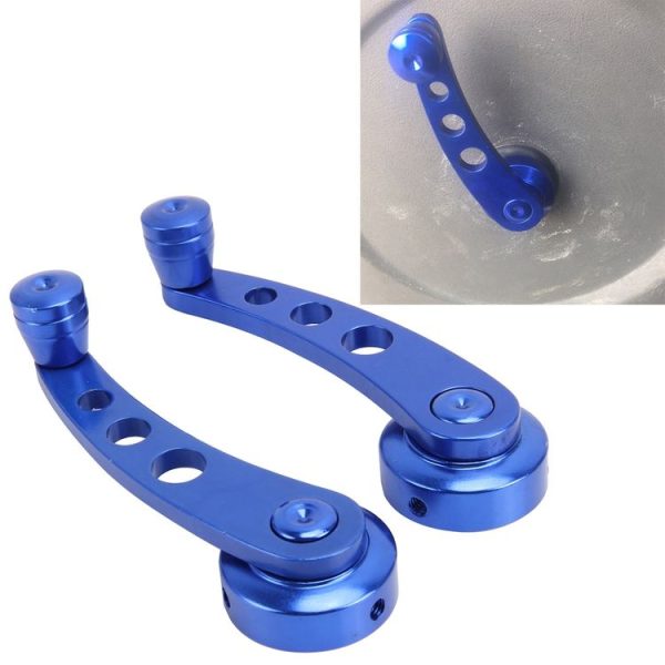 1 Pair Universal Car Wagon Door Window Crank Handle Winder Manual Door Crank Handle Window Winders (Blue)