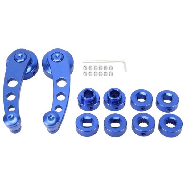 1 Pair Universal Car Wagon Door Window Crank Handle Winder Manual Door Crank Handle Window Winders (Blue) - Image 5