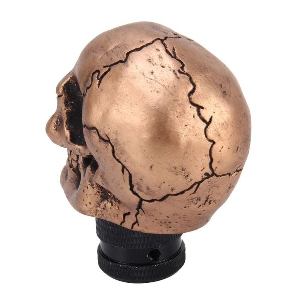 Universal Skull Head Shape Resin ABS Manual or Automatic Gear Shift Knob Fit for All Car - Image 3