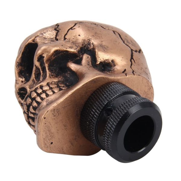 Universal Skull Head Shape Resin ABS Manual or Automatic Gear Shift Knob Fit for All Car - Image 4