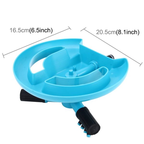 Garden Automatic Rotating Nozzle 360 Degree Rotary Automatic Sprinkler Garden Lawn Watering Nozzle, Applicable for 1 / 2 inch Water Pipes (Blue) - Image 3