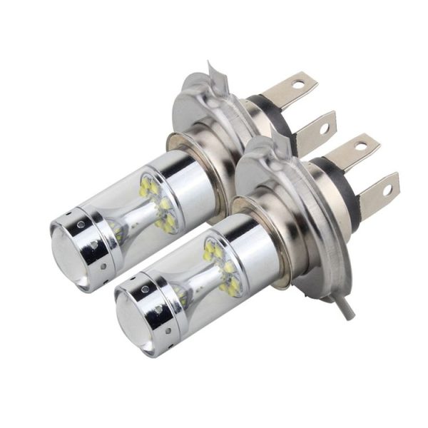 2 PCS H4 60W 1200 LM 6000K Car Fog Lights with 12 CREE XB-D LED Lamps, DC 12V (White Light) - Image 2