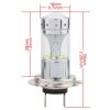 2 PCS H7 60W 1200 LM 6000K Car Fog Lights with 12 CREE XB-D LED Lamps, DC 12V (White Light) - Image 3