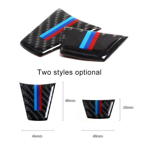 Car Carbon Fiber Steering Wheel Decorative Sticker for BMW E90 / E92 - Image 3