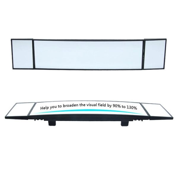 SHUNWEI Large Car Three-Fold Curve Surface Rear View Mirror Reverse Wide Angle Adjustable Angle Auxiliary Blind Area Retroreflector Reversing Wide-angle Lens - Image 3