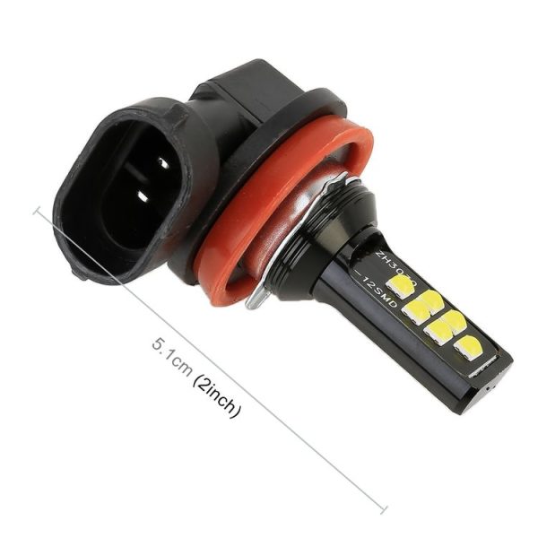 2 PCS H11 DC9-16V / 3.5W / 6000K / 320LM Car Auto Fog Light 12LEDs SMD-ZH3030 Lamps, with Constant Current (White Light) - Image 3