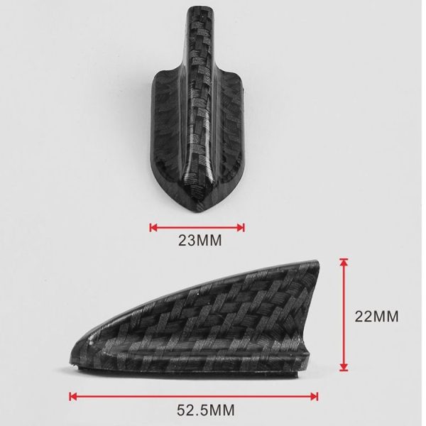 10 PCS Universal Car Carbon Fiber Texture Shark Fin Diffuser Vortex Generator Roof Spoiler - Image 4
