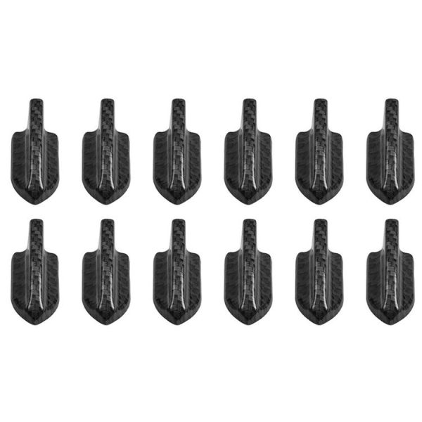 10 PCS Universal Car Carbon Fiber Texture Shark Fin Diffuser Vortex Generator Roof Spoiler - Image 5