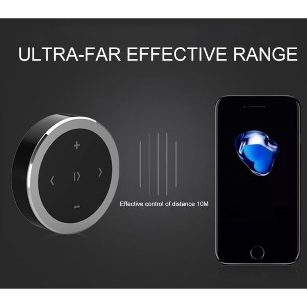 Car Wireless Bluetooth Controller Mobile Phone Multimedia Multi-functional Steering Wheel Remote Controller (Silver) - Image 6
