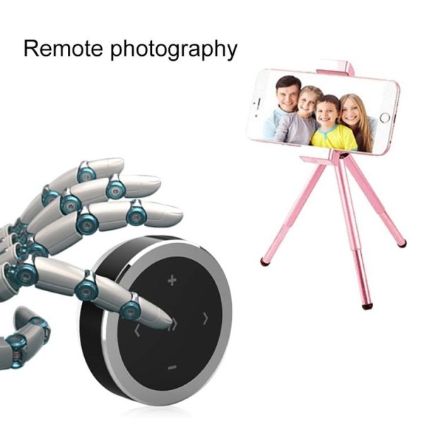 Car Wireless Bluetooth Controller Mobile Phone Multimedia Multi-functional Steering Wheel Remote Controller (Silver) - Image 7
