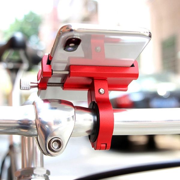 Motorcycle Handlebar Aluminum Alloy Phone Bracket (Black) - Image 12